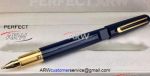 Perfect Replica M Marc Newson Blue and Gold Fineliner Pen Perfect Gifts